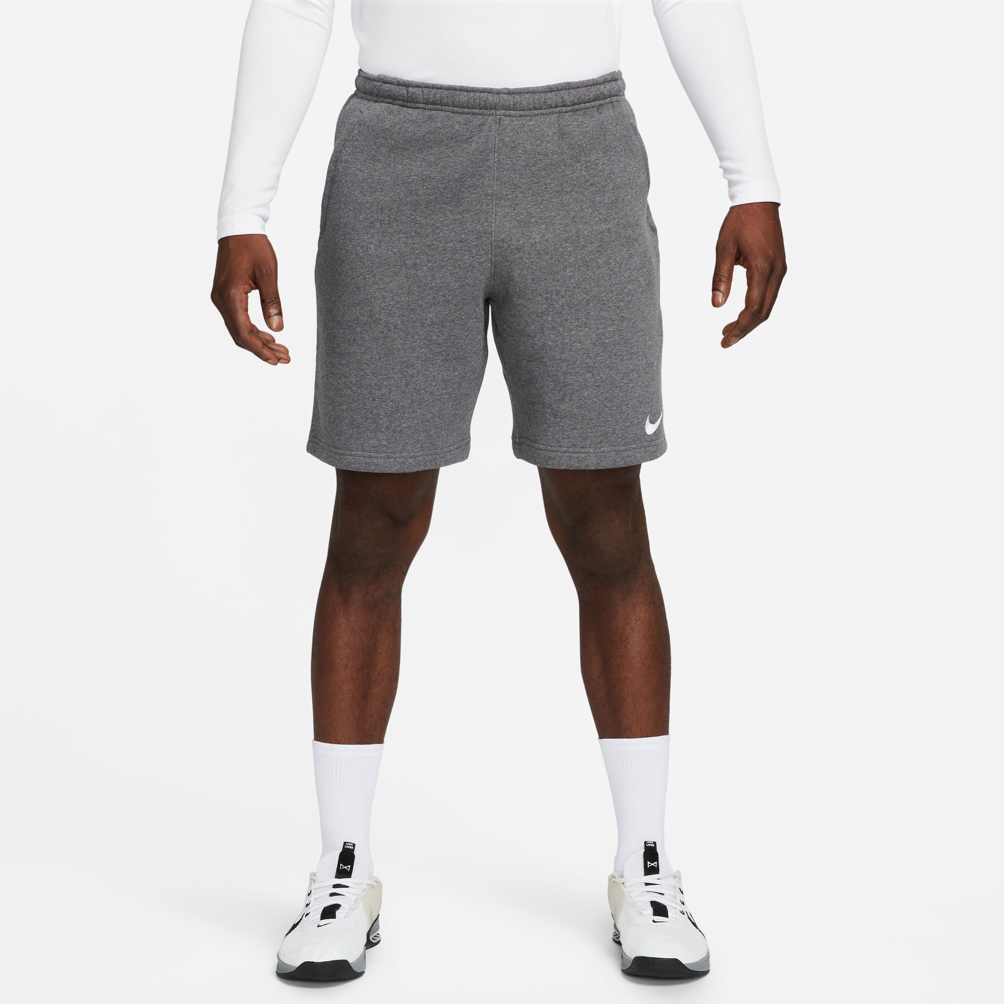 BERMUDA NIKE PARK20 FLEECE CW6910-071 82% cotone 18% poliestere Fleece