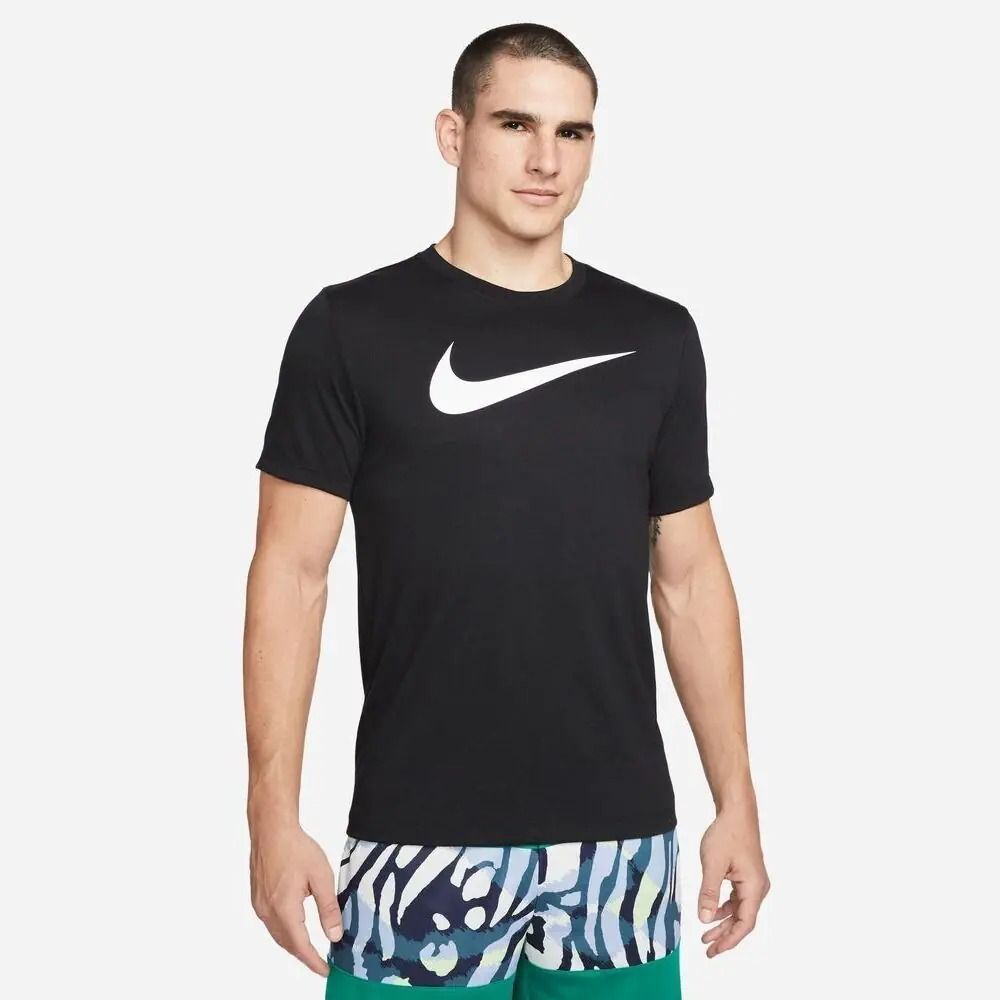 T-SHIRT NIKE PARK20 SWOOSH CW6936 010 75% POLYESTER 13% COTTON 12% RAYON