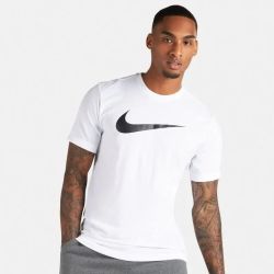 T-SHIRT NIKE PARK20 SWOOSH CW6936-100 75% POLYESTER 13% COTTON 12% RAYON