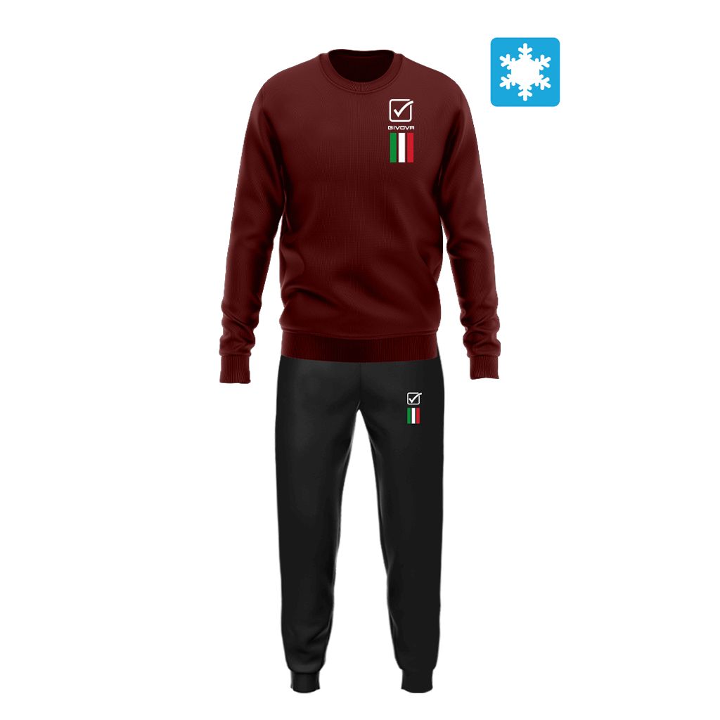 TUTA ITALIA 100 UOMO IN FELPA GIVOVA LIM01-0810
