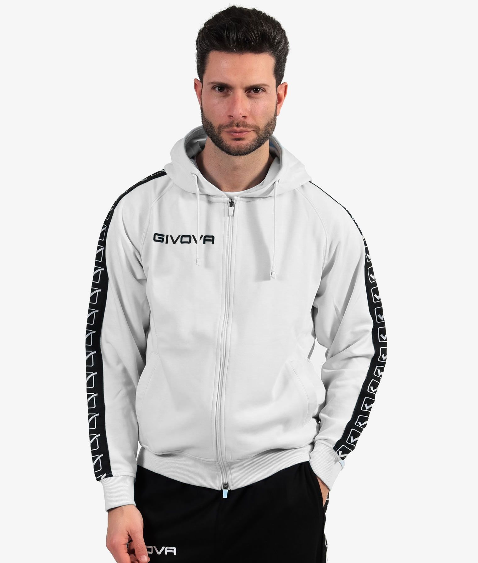 FELPA CON CAPPUCCIO TERRY BAND GIVOVA BA014-0003