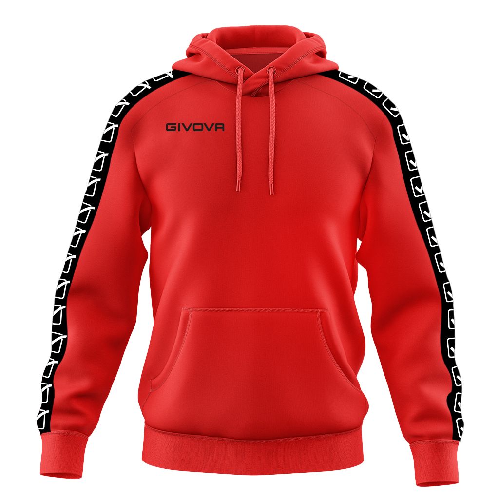 FELPA CON CAPPUCCIO TERRY BAND GIVOVA BA014-0012