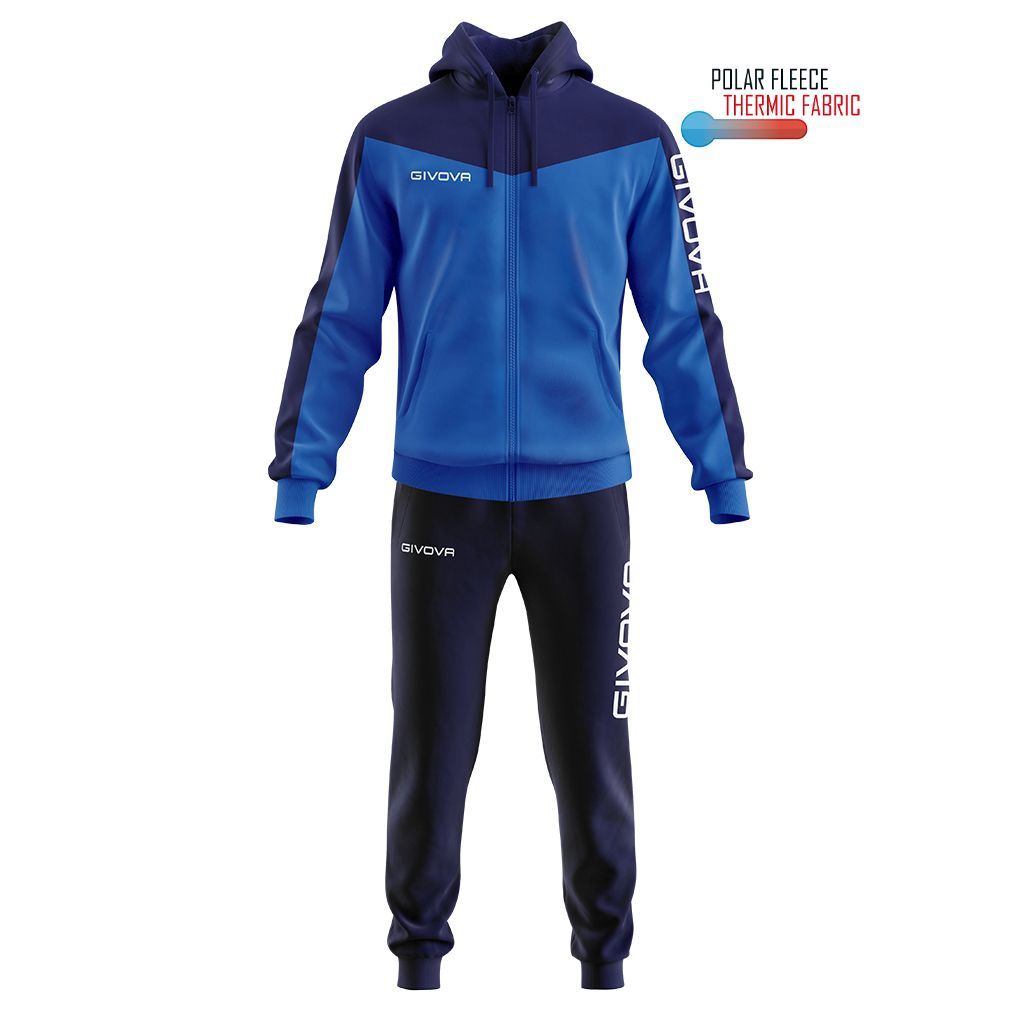 TUTA ROMA CON CAPPUCCIO POLARFLEECE GIVOVA TT013-0204