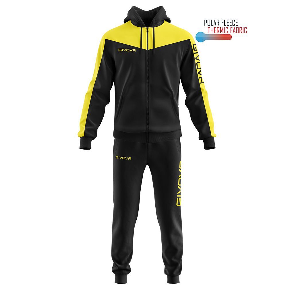 TUTA ROMA CON CAPPUCCIO POLARFLEECE GIVOVA TT013-1007