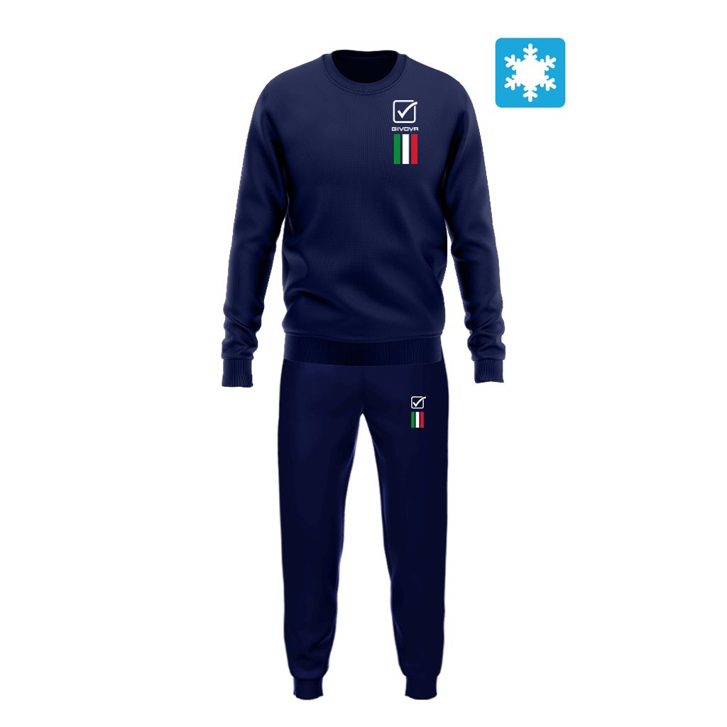TUTA ITALIA 100 UOMO IN FELPA GIVOVA LIM01-0004