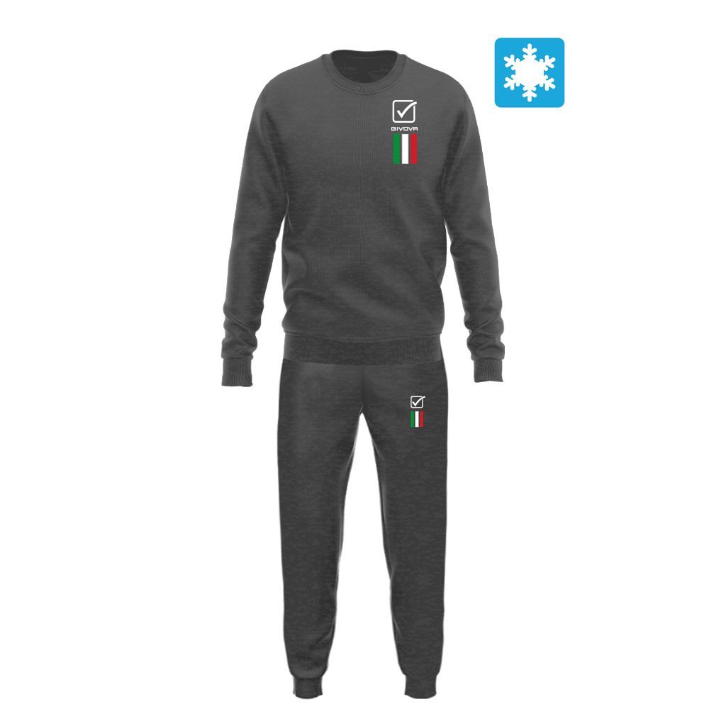 TUTA ITALIA 100 UOMO IN FELPA GIVOVA LIM01-0044