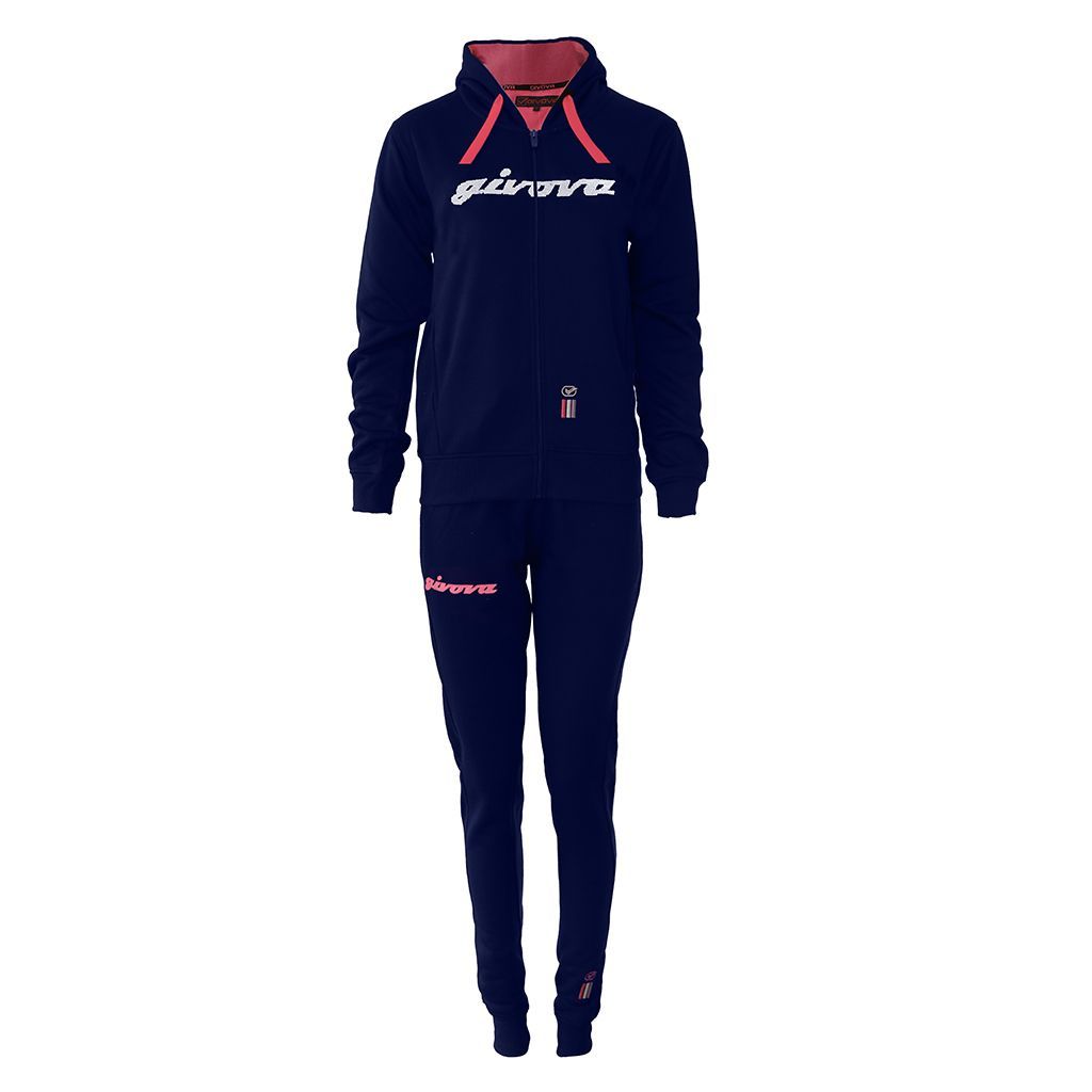 TUTA DONNA 105 PAILLETTES CON CAPP in FELPA GIVOVA LFD06-0406
