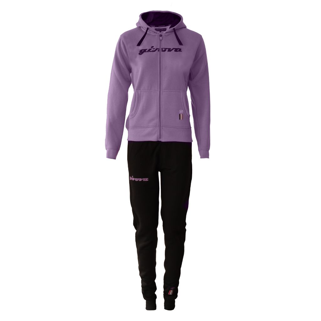 TUTA DONNA 105 PAILLETTES CON CAPP in FELPA GIVOVA LFD06-1410