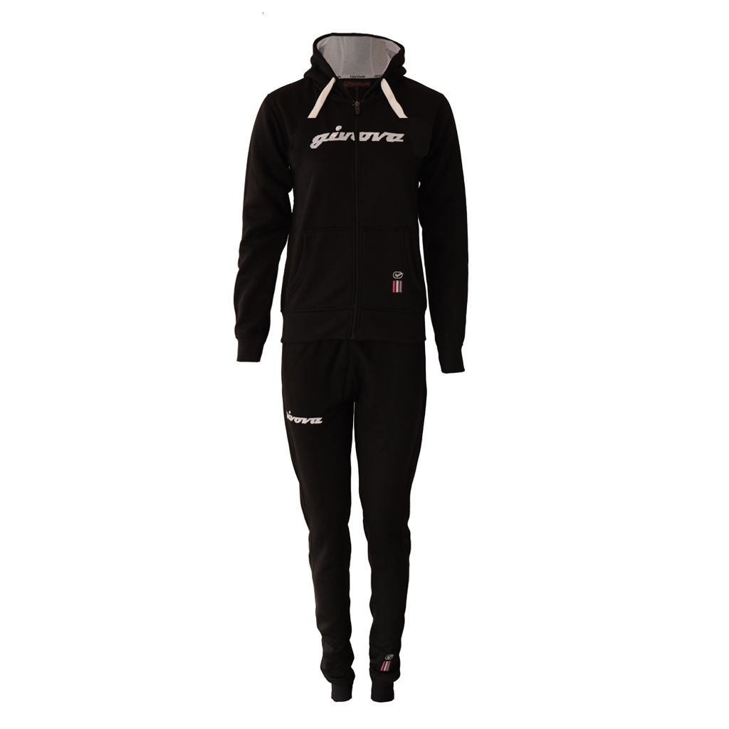 TUTA DONNA 105 PAILLETTES CON CAPP in FELPA GIVOVA LFD06-1003