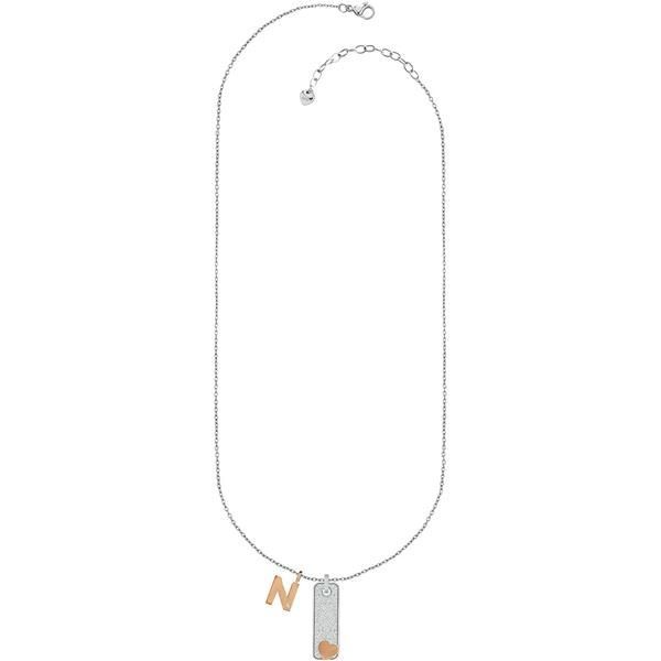 Collana da donna in Acciaio Ops Objects Lettera N Glitter OPSCL-681