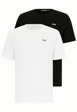 T-SHIRT ( 2 PEZZI ) FILA  NERO E BIANCO FAM0083-83072 Set di 2 t-shirt in cotone