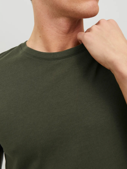 T-SHIRT JJEORGANIC BASIC TEE SS O-NECK NOOS 12156101-OLIIVE 100% Cotton