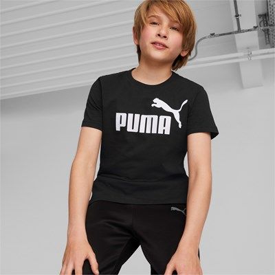 T-SHIRT JUNIOR PUMA BIG LOGO 586960-01 100% COTONE