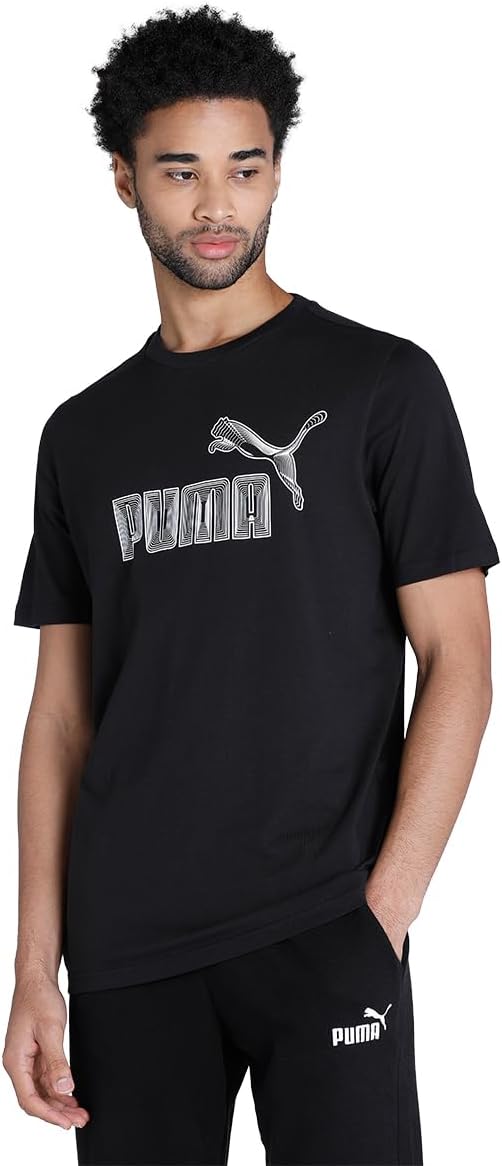 T-SHIRT Puma Graphics 674473-01 100% COTONE