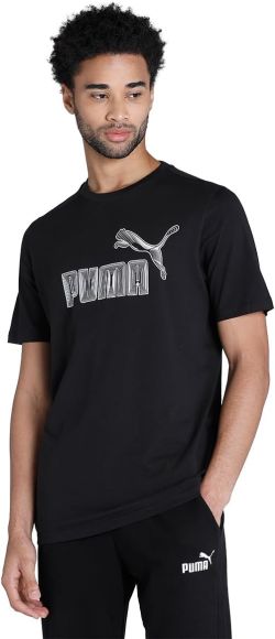 T-SHIRT Puma Graphics 674473-01 100% COTONE