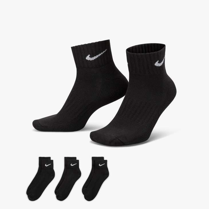 CALZINI NIKE 3PACK SX4926-001       100% TESSUTO