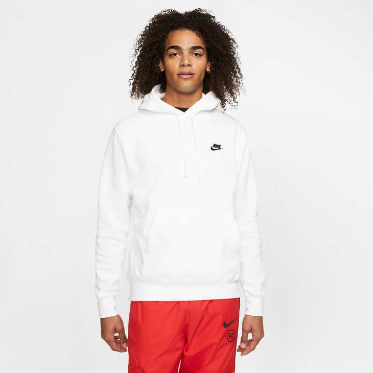 FELPA CON CAPPUCCIO SPORTSWEAR CLUB BV2654-100       67% COTTON 33% POLYESTER