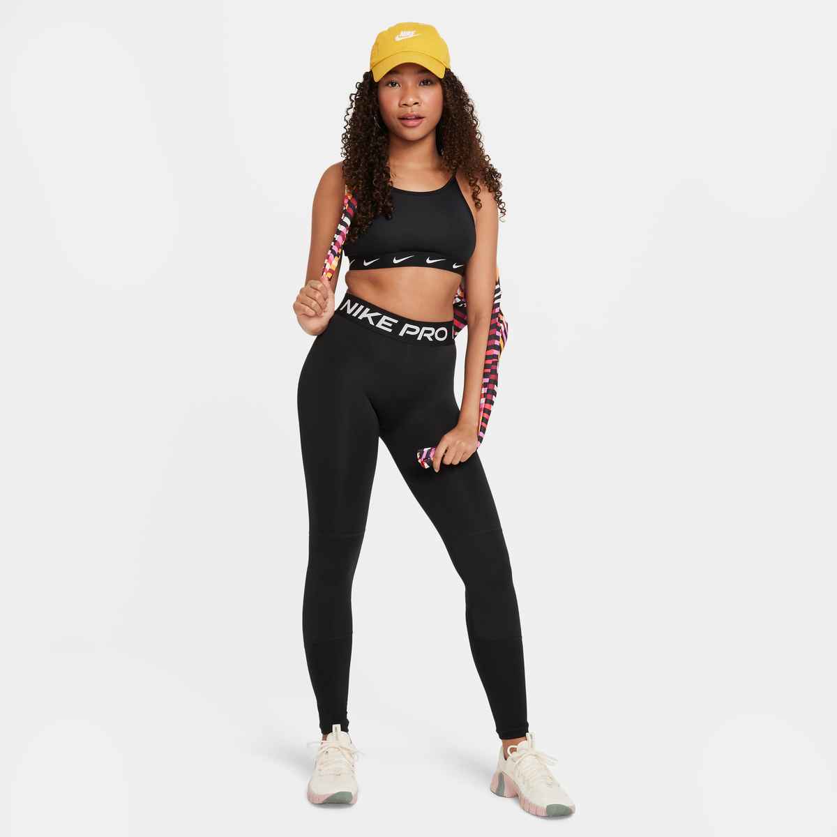  Leggings NIKE PRO Ragazza  DA1028-010 Big Kids' (Girls') Tights  -  83% POLYESTER 17% ELASTANE