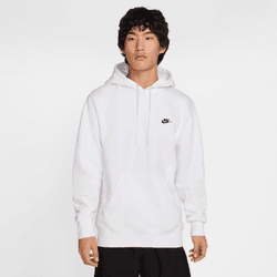 FELPA CON CAPPUCCIO FLEECE NIKE CLUB FN3859-100 80% cotone/20% poliestere