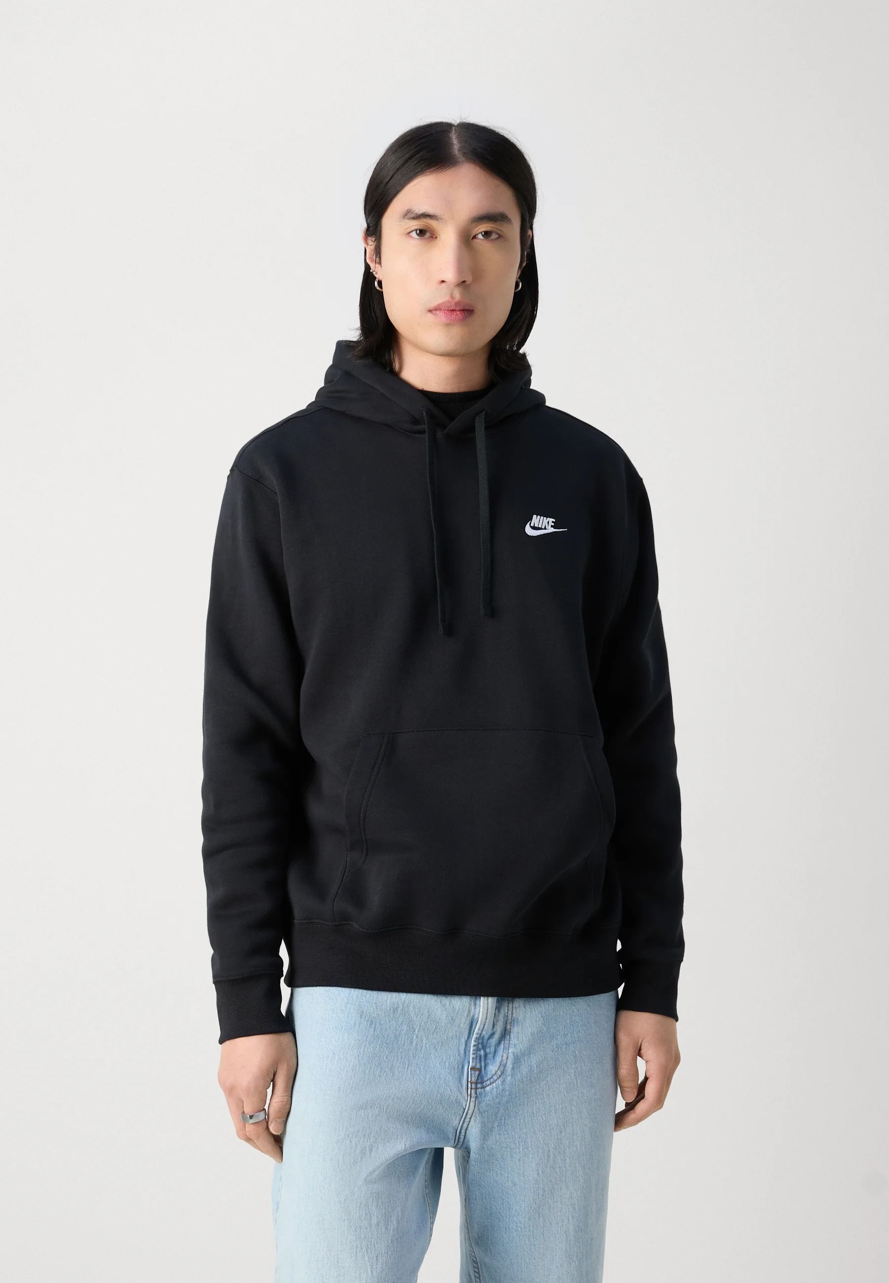FELPA CON CAPPUCCIO SPORTSWEAR CLUB  CZ7857-010 French Terry