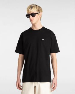 T-SHIRT VANS Left Chest Embroidered Logo VN000P1PBLK 100% COTONE